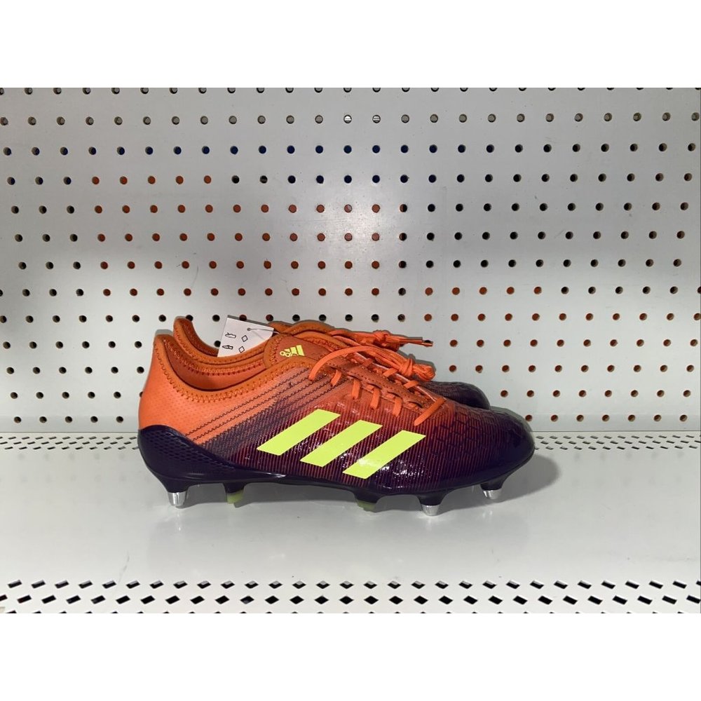 Adidas Predator Malice Control SG Mens Rugby Cleats Size 11 Purple Orange Neon